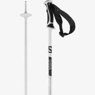 Salomon Shiva ski poles White