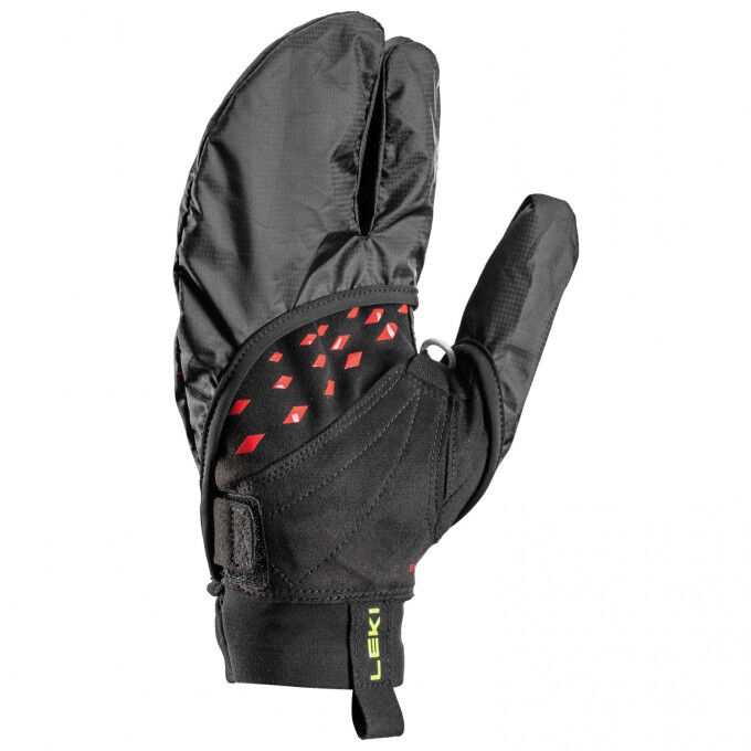 Running gloves Leki ULTRA TRAIL STORM SHARK Black / Red / Neon Yellow Running gloves Leki ULTRA TRAIL STORM SHARK Black / Red / Neon Yellow