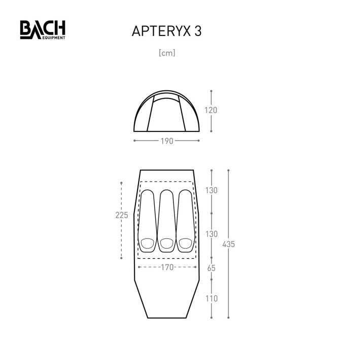 Tente tunnel Bach APTERYX 3 Tente tunnel Bach APTERYX 3