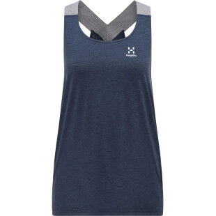 Haglofs RIDGE TANK WOMEN TARN BLUE Tarn Blue Solid tank top