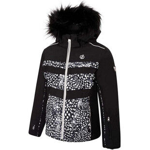 Junior ski jacket Dare 2B BELIEF JACKET Black / Black Leopard
