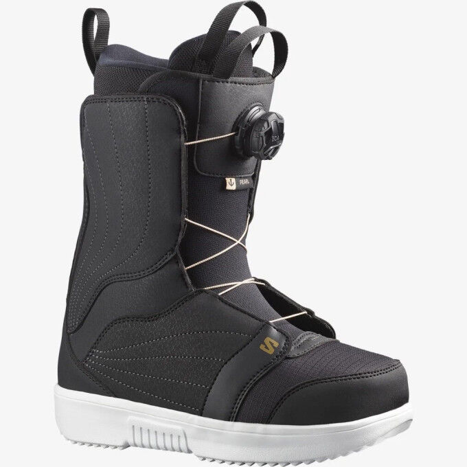 BOOTS PEARL BOA BLACK/WHITE/GOLD BOOTS PEARL BOA BLACK/WHITE/GOLD