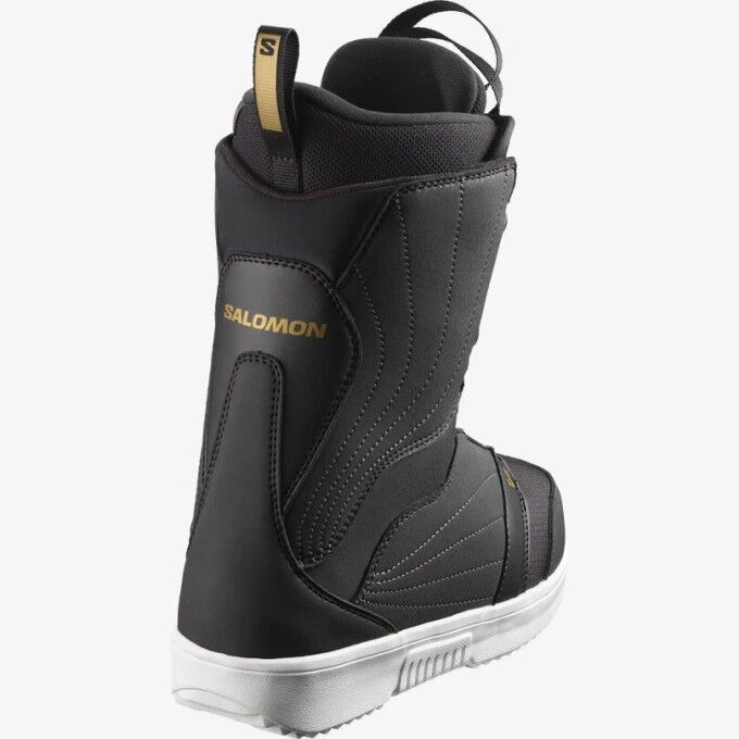 BOOTS PEARL BOA BLACK/WHITE/GOLD