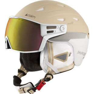 Casque de ski Cairn SHUFFLE S-VISOR EVOLIGHT NXT® White Cream