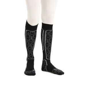 Chaussettes Icebreaker SKI+ ALPINE GEO Black/snow