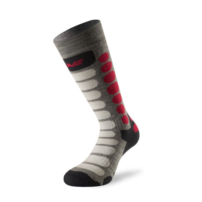 Lenz SKIING KIDS 1.0 Socks Grey/Pink Lenz SKIING KIDS 1.0 Socks Grey/Pink