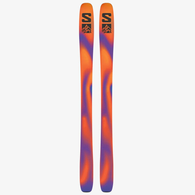 orange salomon skis QST 94 2026 L6 bindings included for a ready Salomon N QST 98 Reef