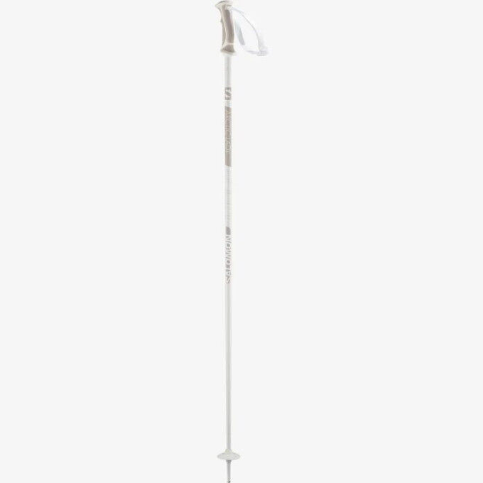 baton de ski salomon arctic Bâtons de ski alpin pour femme Salomon ARCTIC LADY WHITE GREY