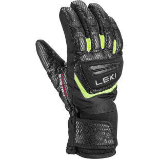 Leki WCR TEAM 3D JUNIOR Gloves Black/ Ice Lemon
