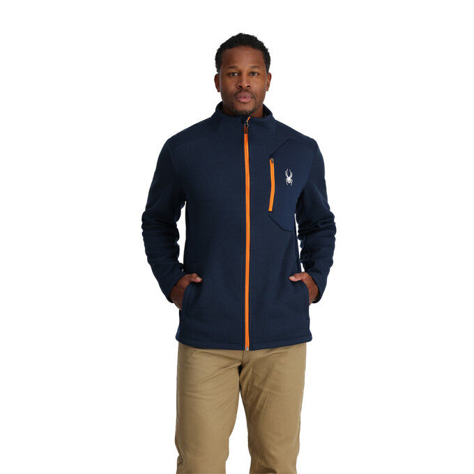Herren Fleecejacke Spyder BANDIT FULL ZIP True Navy