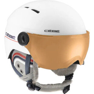 Cébé FIREBALL JUNIOR White Patriot Line Matte PC Vario Perfo Grey Helmet