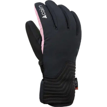 Cairn ELENA J C-TEX Black Powder Pink ski gloves