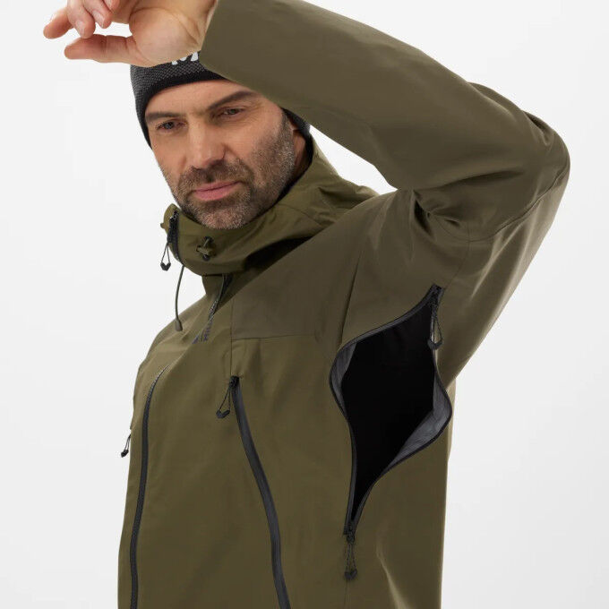 Veste Vintage Millet Homme - Imperméable Gore-Tex à Capuche - Taille L Vert - Très Bon état