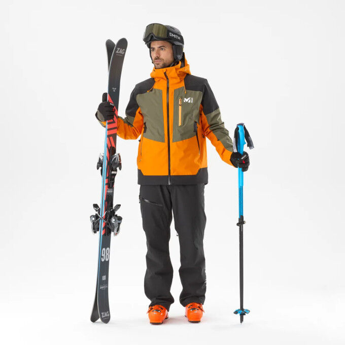 Men's Millet TELLURIDE orange ski jacket