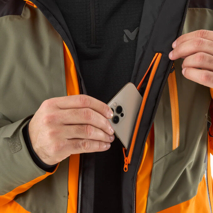 Men's Millet TELLURIDE orange ski jacket