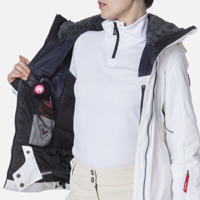 Rossignol W STRATO STR JKT Giacca da sci bianca