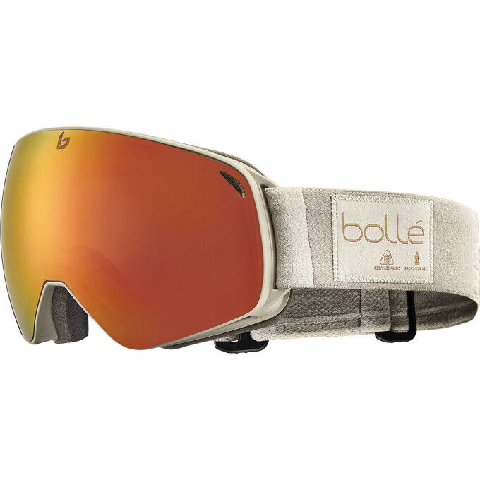 Bollé SIERRA Masque De Ski – Medium Femme – Double Écran Antibuée, SLF Cat. 2, Aération Flow-tech