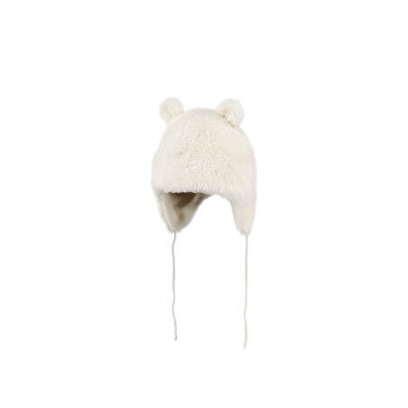 Gorro de peluche para bebé Barts NOA BEAR Crema