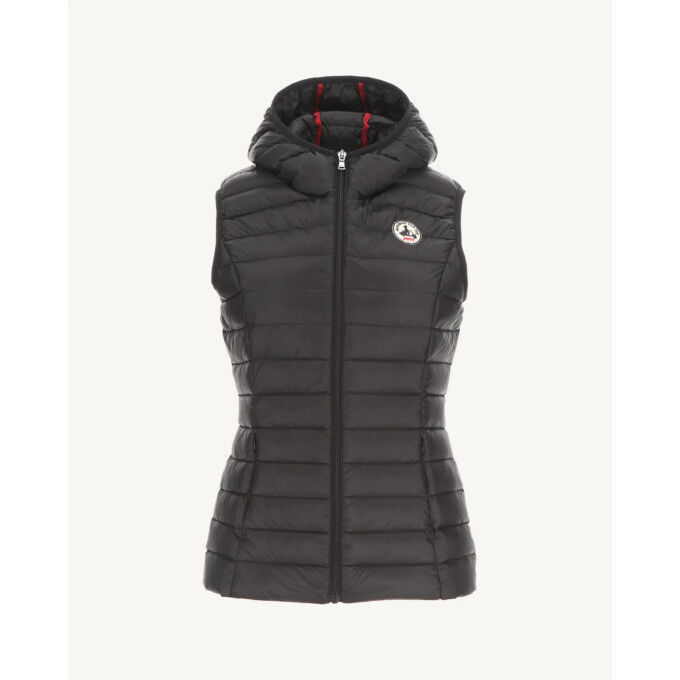Chaqueta de pluma sin mangas para mujer Jott MALI NOOS Negro