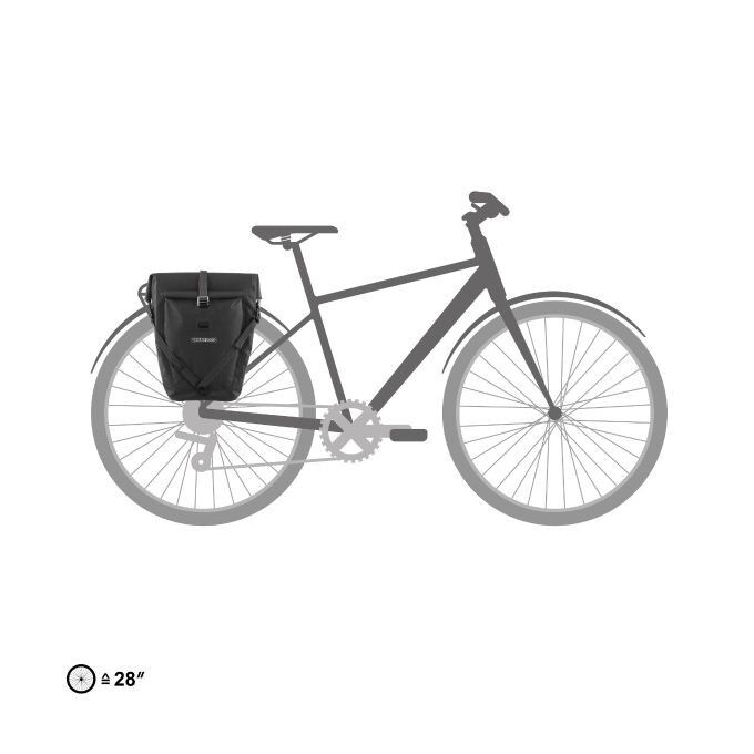 Bolsa para bicicleta Ortlieb BACK-ROLLER PLUS Negra