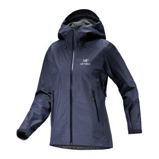 Chaqueta Impermeable Salewa Moiazza Mujer - Negro Azul Marino Con GORE-TEX® - Ligera Y Práctica
