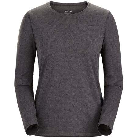 Camiseta de manga larga Arc'Teryx TAEMA CREW LS W Black Heather