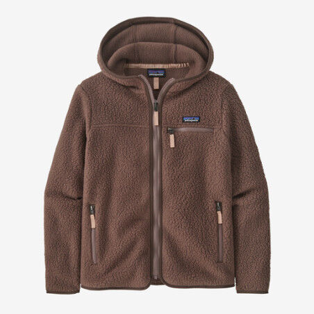 Jacke Patagonia W'S RETRO PILE HOODY Dusky Brown