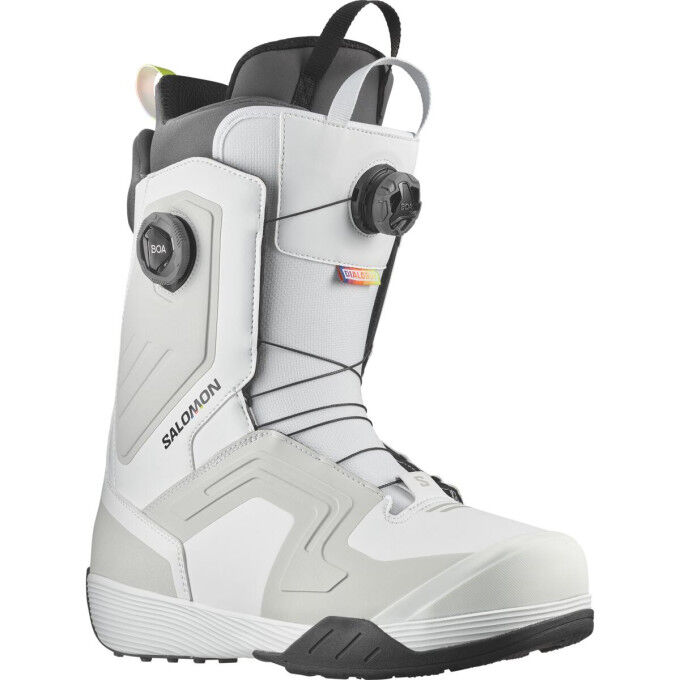 Salomon Dialogue Dual BOA Team Snowboard Boots White/Grey/Black