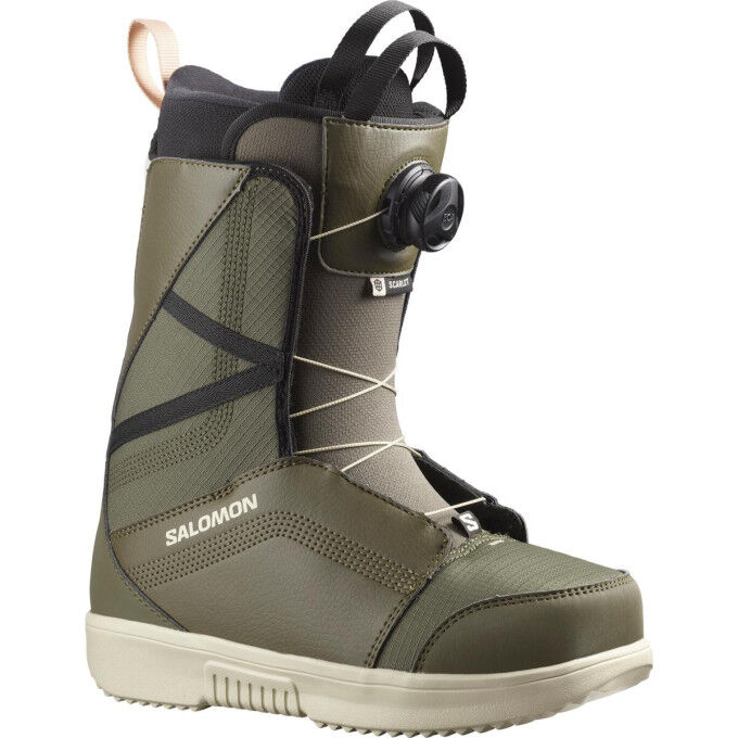 BOOTS SCARLET BOA ARMY GREEN/RAI