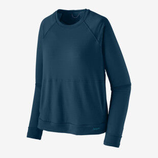 Camiseta manga larga Patagonia W'S L/S CAP THERMAL CREW Lagom Azul