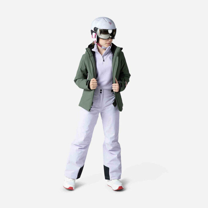 Rossignol Mädchen Skijacke Im Jeans-Look – Wasserdichte Funktionsjacke Mit Kapuze