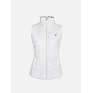 Aulp SIDJI White sleeveless down jacket