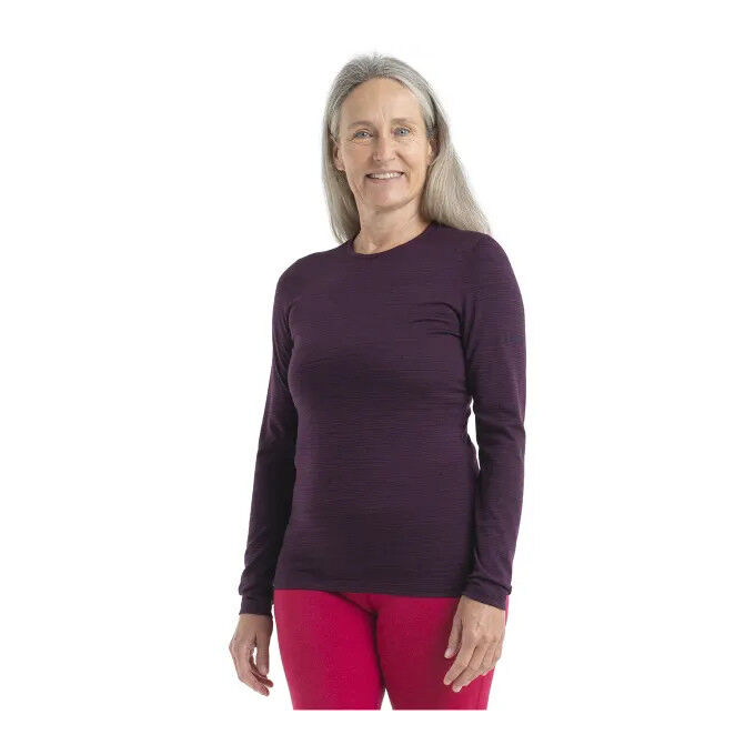 Camisetas térmicas Icebreaker MUJER 200 OASIS LS CREWE SKI TRACKS