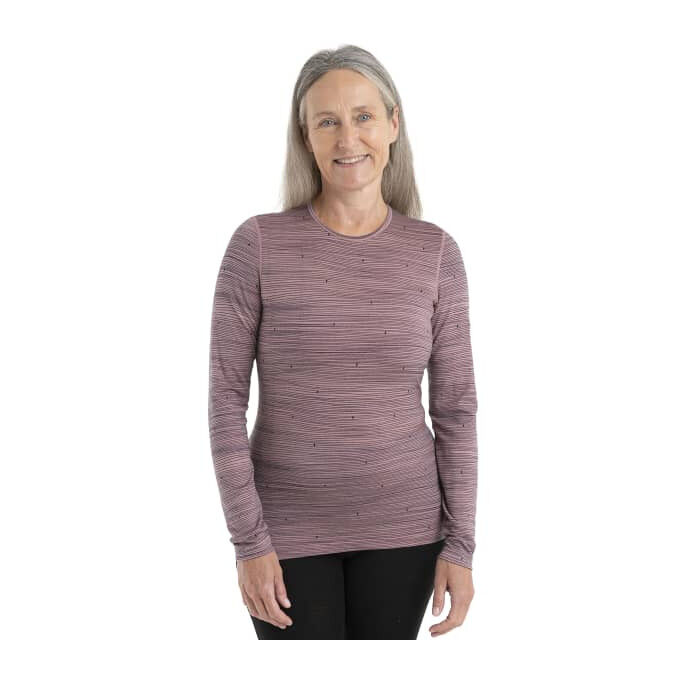 Camisetas térmicas Icebreaker MUJER 200 OASIS LS CREWE SKI TRACKS
