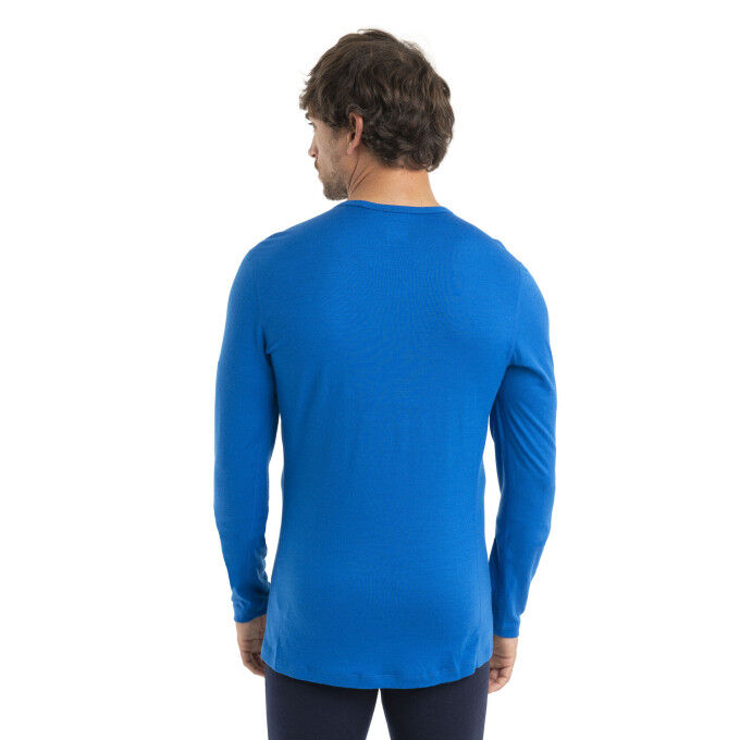 Camiseta Icebreaker 200 OASIS LS CREWE SKI STRIPES, hombre