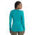 Camiseta térmica Icebreaker W 200 OASIS LS CREWE SKI STRIPES
