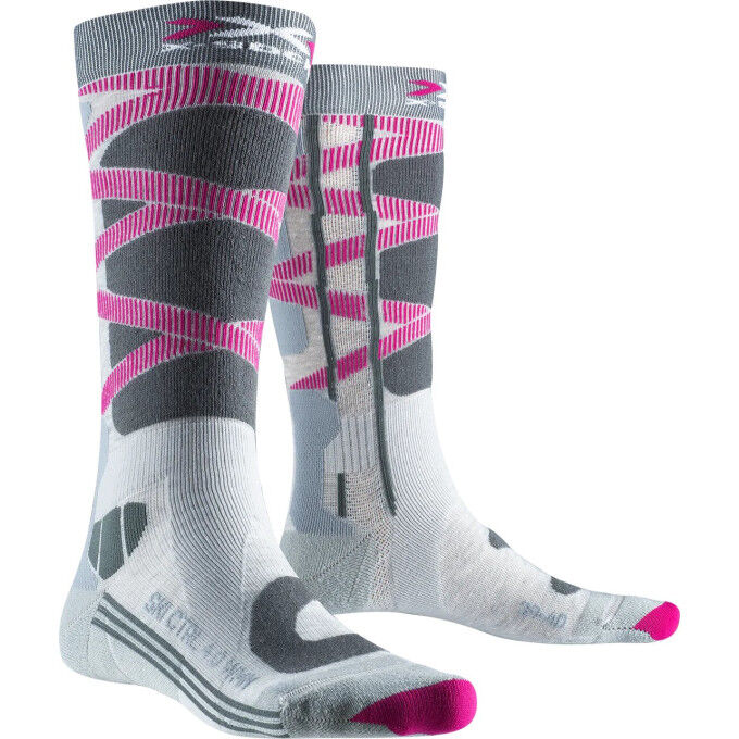 X-Socks SKI CONTROL 4.0 LADY Grey/Rose Socks X-Socks SKI CONTROL 4.0 LADY Grey/Rose Socks