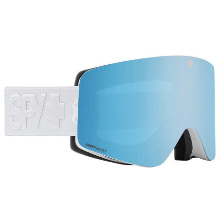 Spy MARAUDER Happy Boost Ice Blue Mirror + HB LL COR White ski mask