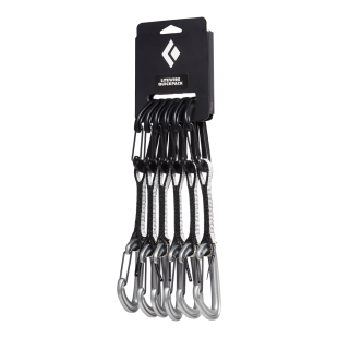 Black LITEWIRE 12cm carabiner set