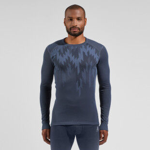 ACTIVE WARM ECO GRAPHIC BL TOP CREW NECK L/S
