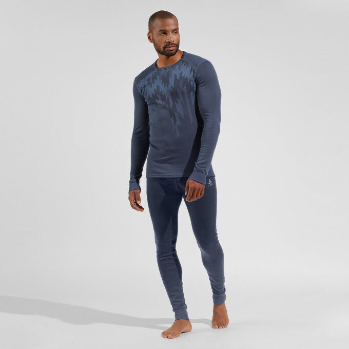 ACTIVE WARM ECO GRAPHIC BL TOP CREW NECK L/S
