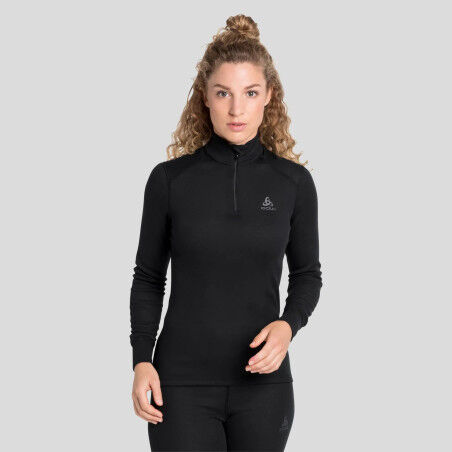 ACTIVE WARM 1/2 ZIP stand-up collar T-shirt