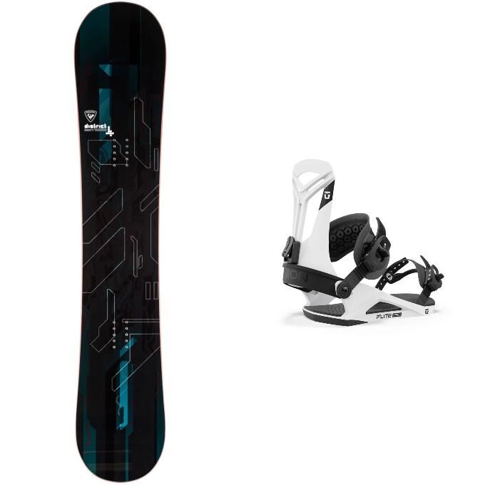 Rossignol District Black Wide Snowboard Pack + Bindings