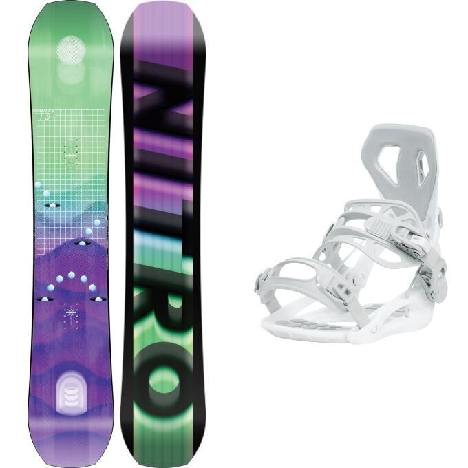 Pack snowboard Nitro T3 +...