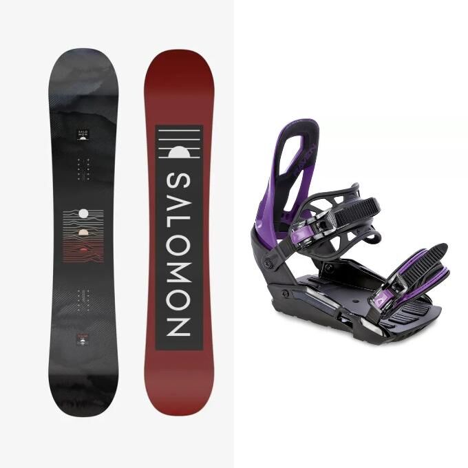 Salomon PULSE beginner snowboard pack with bindings