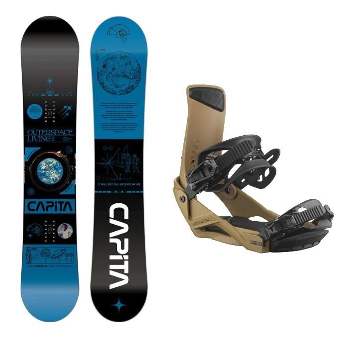 Gnu BANKED COUNTRY Snowboard Pack + Bindings