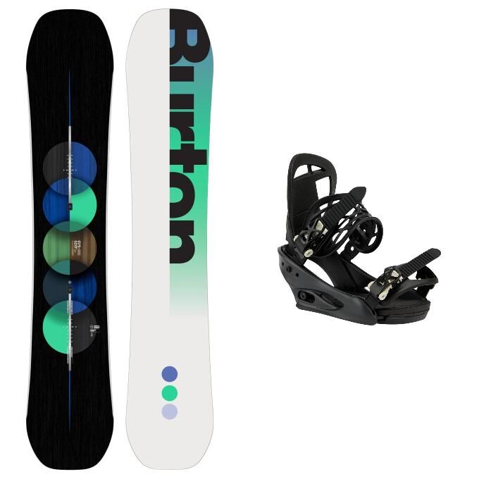 Burton CUSTOM BOARD Snowboard Pack + Bindung