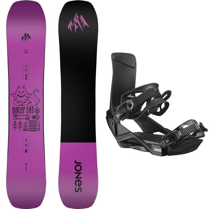 Snowboard-set Jones WOMEN'S RALLY CAT + Bindung