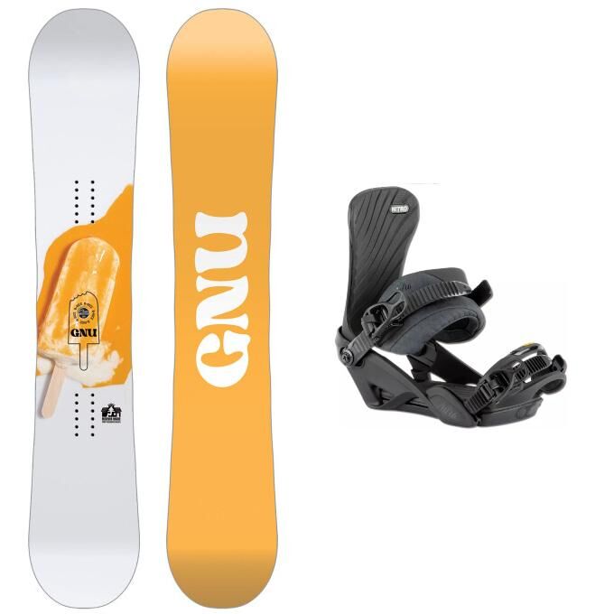Gnu B NICE snowboard pack +...