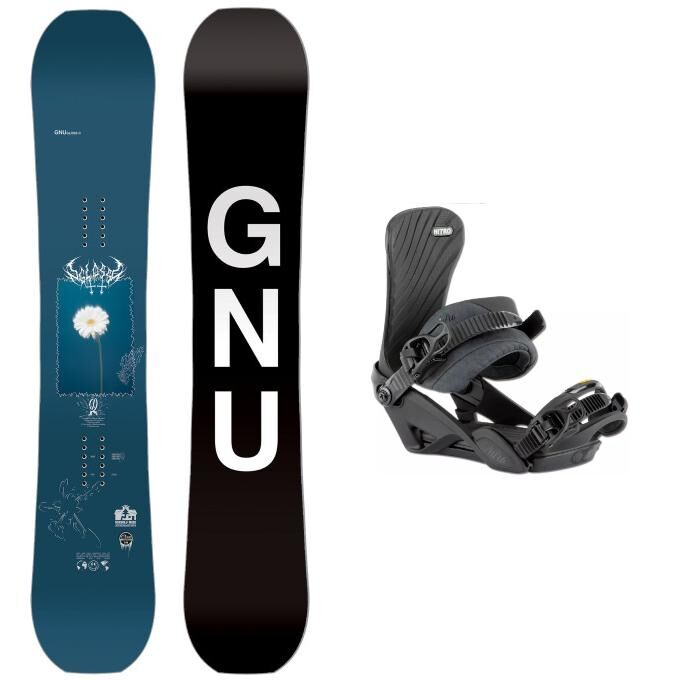 Gnu GLOSS C snowboard pack...
